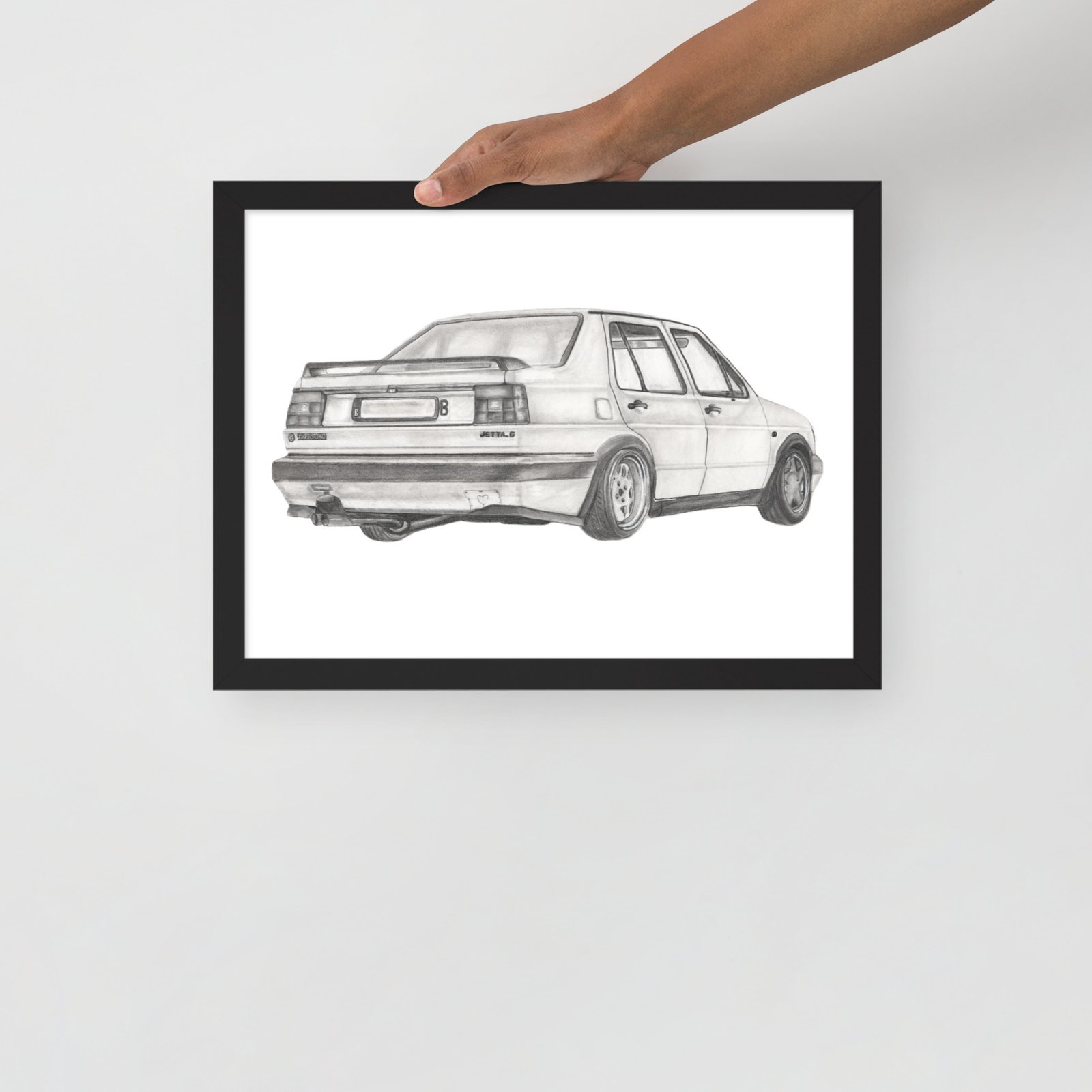Ingelijste Volkswagen Jetta – kunstdruk - Afbeelding 6