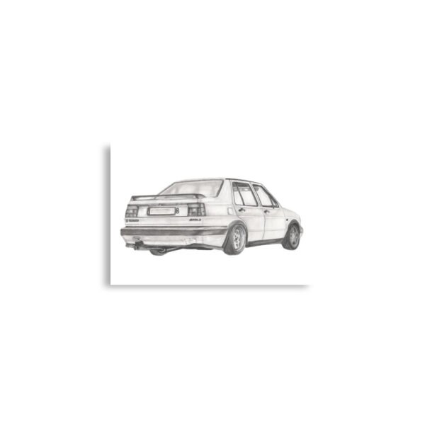 Volkswagen Jetta – kunstdruk - Afbeelding 2