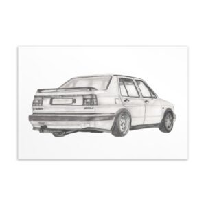 Volkswagen Jetta Mini Art Print
