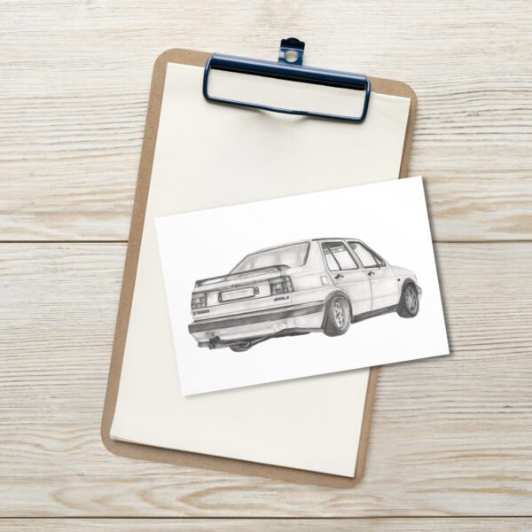 Volkswagen Jetta Mini Art Print - Afbeelding 5