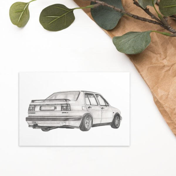 Volkswagen Jetta Mini Art Print - Afbeelding 4