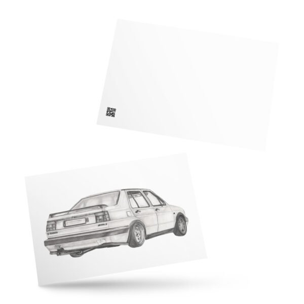 Volkswagen Jetta Mini Art Print - Afbeelding 3